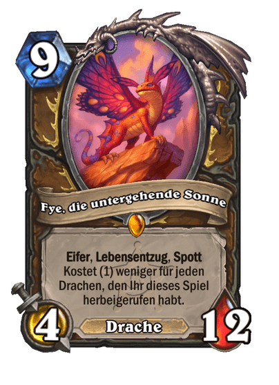 Fye, die untergehende Sonne