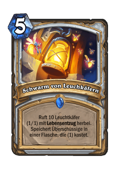 Schwarm von Leuchkäfern