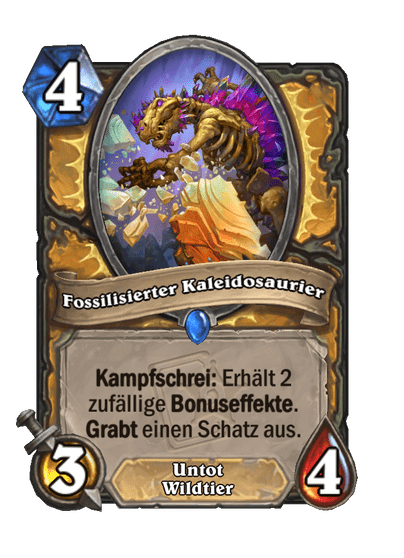 Fossilisierter Kaleidosaurier