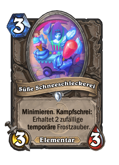 Süße Schneeschleckerei