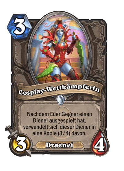 Cosplay-Wettkämpferin