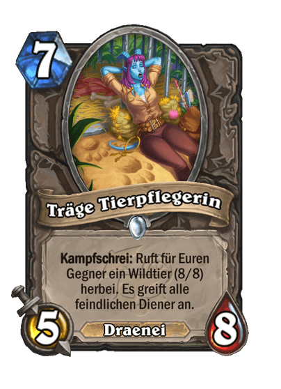 Träge Tierpflegerin