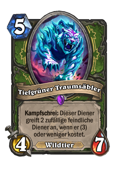 Tiefgrüner Traumsäbler