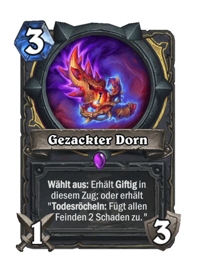 Gezackter Dorn