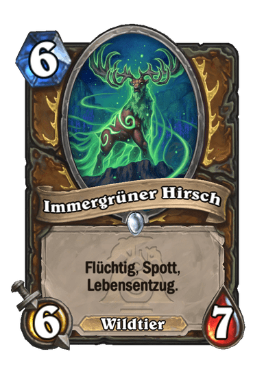 Immergrüner Hirsch
