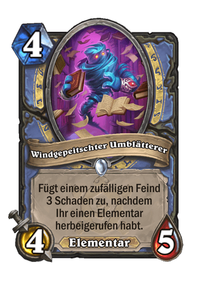 Windgepeitschter Umblätterer