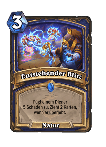Entstehender Blitz