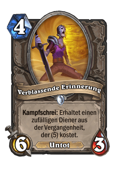 Verblassende Erinnerung