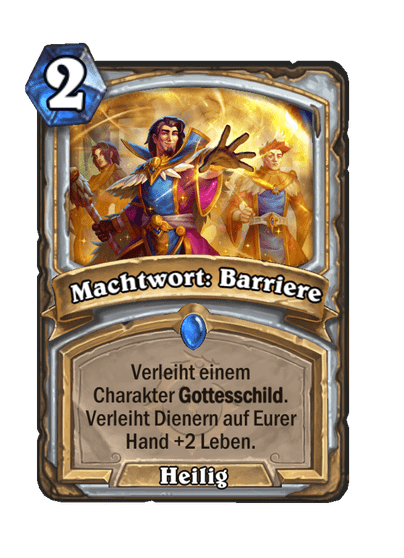 Machtwort: Barriere