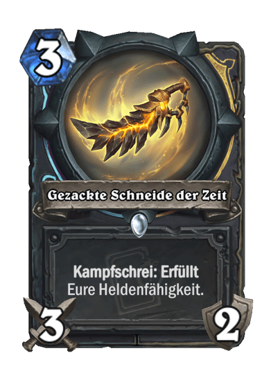 Gezackte Schneide der Zeit