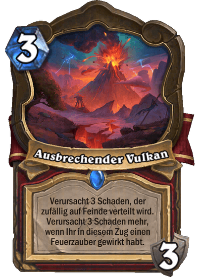 Ausbrechender Vulkan