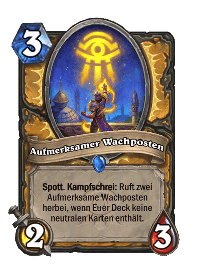 Aufmerksamer Wachposten