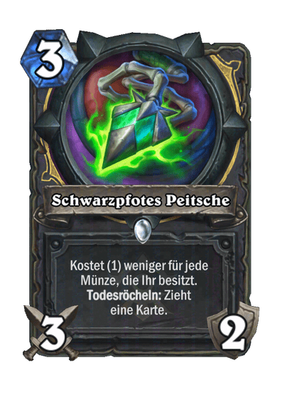 Schwarzpfotes Peitsche