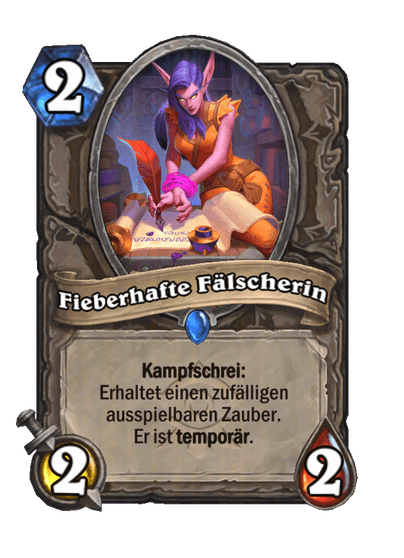 Fieberhafte Fälscherin