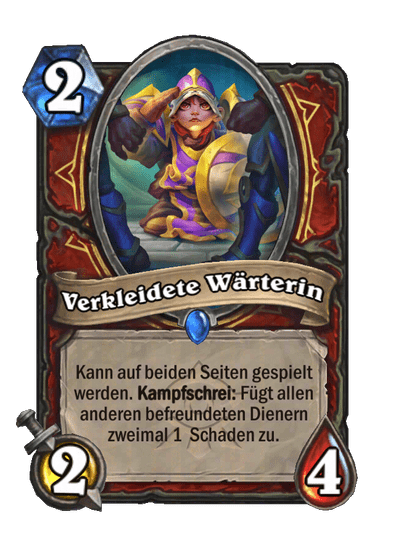 Verkleidete Wärterin