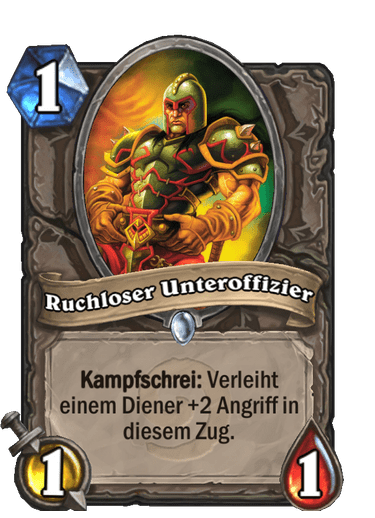 Ruchloser Unteroffizier (Archiv)