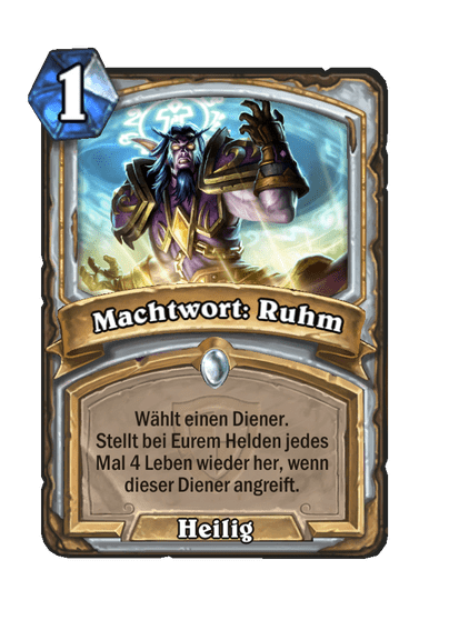 Machtwort: Ruhm