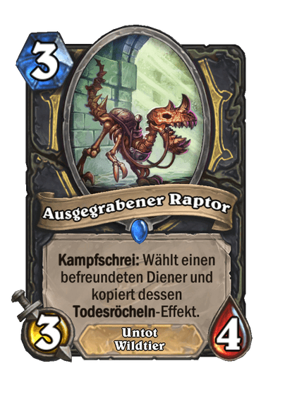 Ausgegrabener Raptor