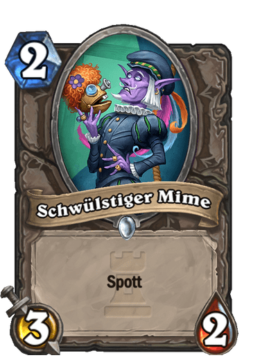 Schwülstiger Mime