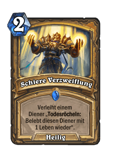 Schiere Verzweiflung