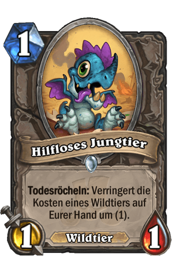 Hilfloses Jungtier