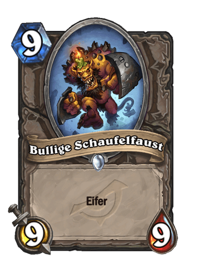 Bullige Schaufelfaust