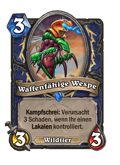 Waffenfähige Wespe