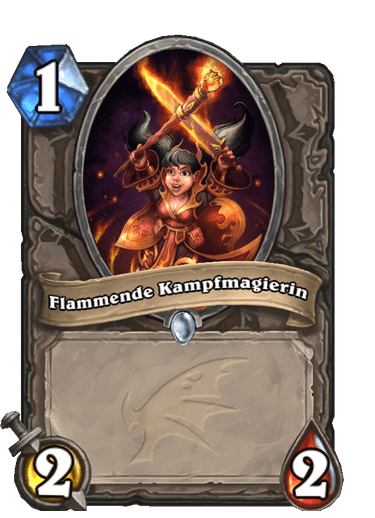 Flammende Kampfmagierin