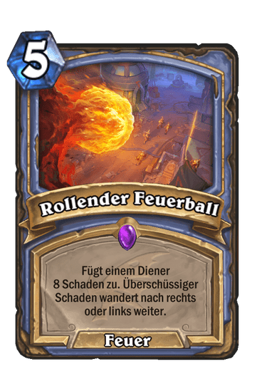 Rollender Feuerball
