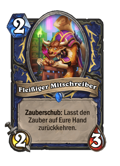 Fleißiger Mitschreiber
