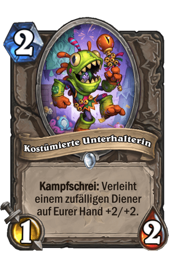 Kostümierte Unterhalterin