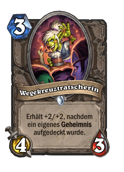 Wegekreuztratscherin