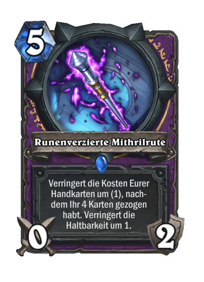 Runenverzierte Mithrilrute