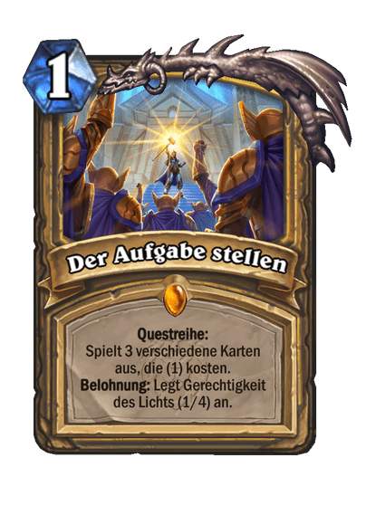 Der Aufgabe stellen