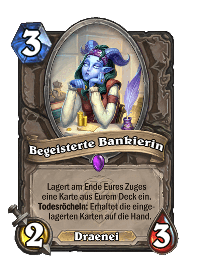 Begeisterte Bankierin