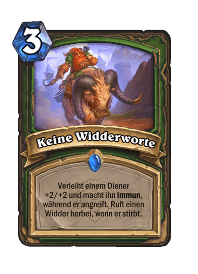 Keine Widderworte