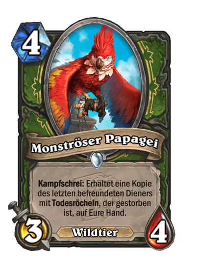 Monströser Papagei