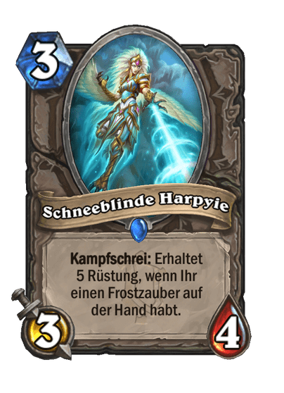 Schneeblinde Harpyie
