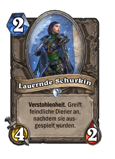 Lauernde Schurkin