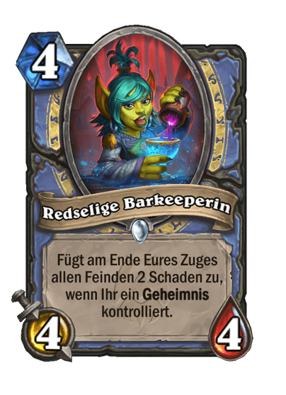 Redselige Barkeeperin