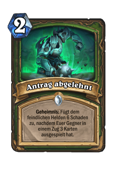Antrag abgelehnt