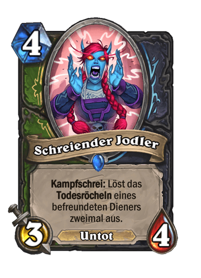 Schreiende Jodlerin