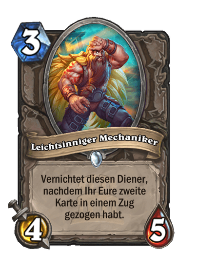 Leichtsinniger Mechaniker