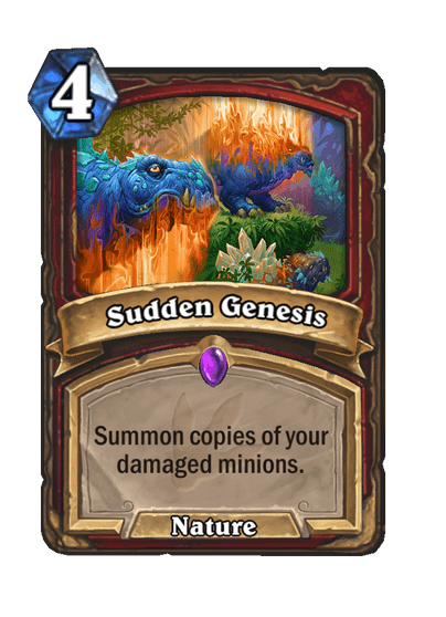 Sudden Genesis