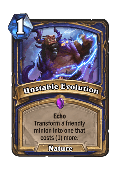 Unstable Evolution