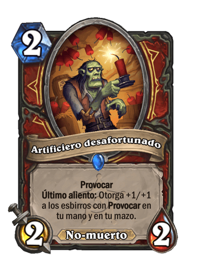 Artificiero desafortunado