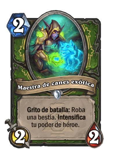 Maestra de canes exótica