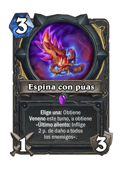 Espina con púas