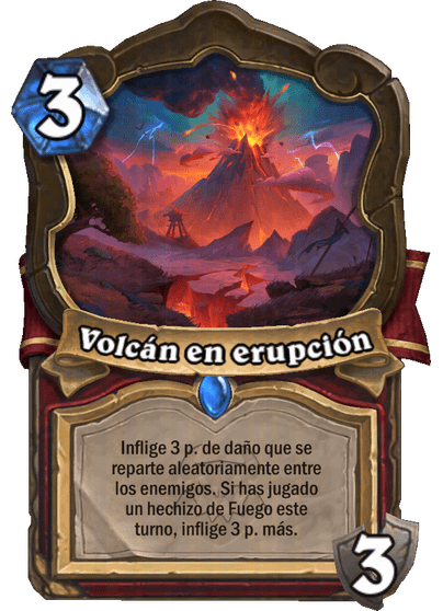 Volcán en erupción