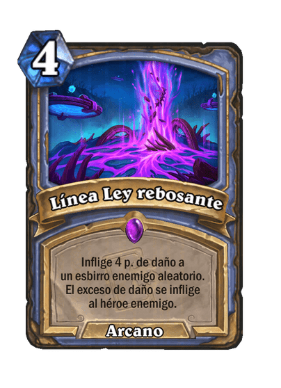 Línea Ley rebosante